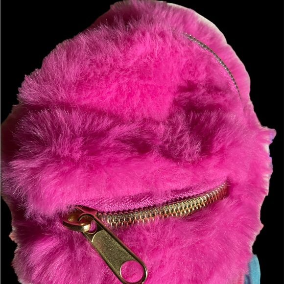 Rainbow Sugar girls fuzzy keychain and 2 sets of ponytail holders NEW - Picture 3 of 6